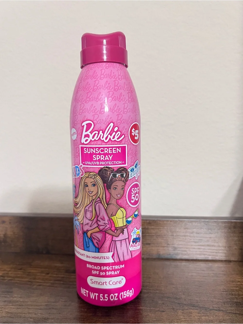 BARBIE Kids Sunscreen Spray SPF 50 Broad Spectrum 5.5 oz, UVA/UVB New